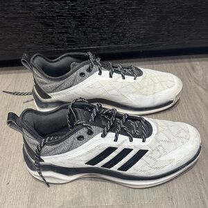 Adidas Black and White Athletic Shoes